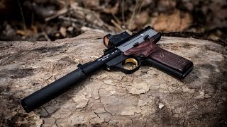 Suppressed Browning Buckmark SilencerCo Sparrow 22 supersonic ammo [upl. by Peonir]