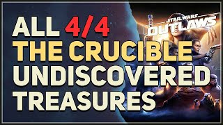 All The Crucible Undiscovered Treasures Locations Star Wars Outlaws [upl. by Cence500]