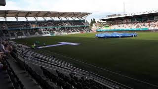 HamKam  FK Jerv 20 Briskeby Gressbane 3 Juni 2018 Spillerne kommer på banen [upl. by Eehsar]