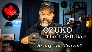 OZUKO Anti Theft Waterproof Chest Bag  Great Day Bag [upl. by Gustavo]