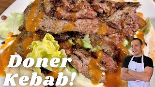 Homemade Doner Kebab Recipe  Better Than A Takeaway [upl. by Borras]