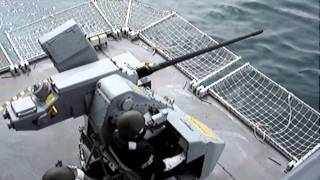 RFA Wave knight live 30mm Cannon Firing [upl. by Gilbertson]