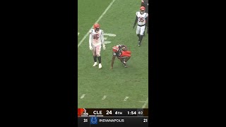 Daxton Hill with a Tackle For Loss vs Cleveland Browns [upl. by Jacquenetta]