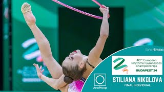 Stiliana Nikolova BUL  AroHoop  FINAL INDIVIDUAL  Budapest EC 2024 [upl. by Middlesworth]