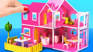 How To Make Amazing Pink Doll Dreamhouse 💗 DIY Cardboard Crafts [upl. by Tteraj]