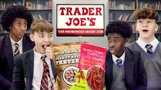 British Highschoolers try Trader Joes Snacks for the first time [upl. by Gnel249]