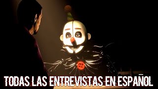 TODAS LAS ENTREVISTAS de FNAF en ESPAÑOL  ANIMACIÓN DE FIVE NIGHTS AT FREDDYS ANIMATION [upl. by Ralleigh]