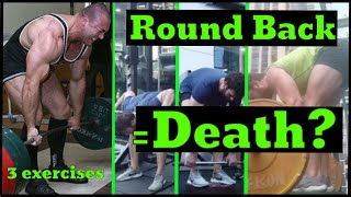 ROUND BACK DEADLIFTING  3 Lower Back Exercises Jefferson Curls Flexion Rows amp Good Mornings [upl. by Ilellan]