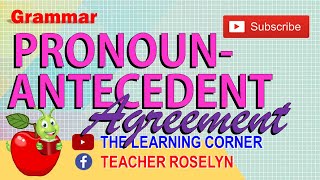 Grammar PronounAntecedent Agreement [upl. by Onid]