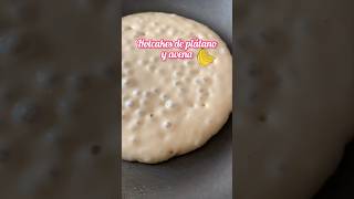 Hotcakes de plátano y avena 🥞 [upl. by Aennil]