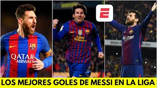 LOS MEJORES GOLES DE LIONEL MESSI con el BARCELONA en LA LIGA  ESPN Deportes [upl. by Ofilia]