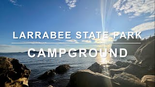 4K  Larrabee state park  RV Campground Tesla Camping [upl. by Obeded]