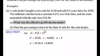 Year 11 and 12 General Maths  Inflation [upl. by Latoniah]