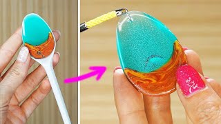 WOW 3 DIY EPOXY RESIN PENDANTS WITHOUT SPECIAL MOLDS CHEAP AND EASY DIY JEWELRY IDEAS FOR TEENAGERS [upl. by Walcoff]