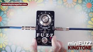 miniFUZZ Germanium Fuzz Pedal Demo with bias light [upl. by Relyks395]