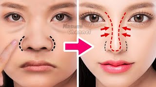 How To Slim Down Nose Fat Get High amp Beautiful Nose With This Face Exercise amp Stretch [upl. by Odnalref]