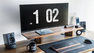 Perfect Productive Workspace – Minimal Office  Desk Tour [upl. by Oicnanev]