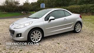 Used peugeot 207cc 16 gt 120bhp for sale on the wirral [upl. by Jala]