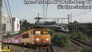 LyonPerrache BV à ParisBercy BV Via la PLM 4k50Fps Cabride [upl. by Annawt]