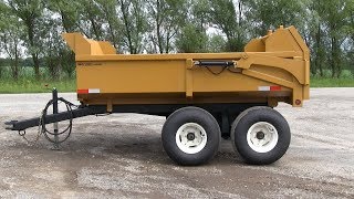 8 TON capacity OffRoad Utility Dump Trailer All post and seams are 100 welded [upl. by Bleier]