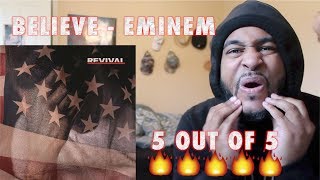 Eminem  Believe Official Audio REACTION THIS IS FIRE EMOJIS [upl. by Lemuel]