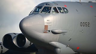 B52H Bombers Head North To Alaska • Crew Prep Ground Crew PreFlight • Eielson AFB Alaska [upl. by Enaj]