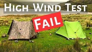 Lanshan 2 Pro  Zpacks Duplex HIGH WIND TEST  Lightweight tent camping [upl. by Lateh]