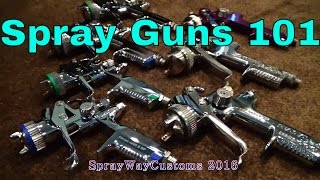 Spray Gun Setup  Cleaning  HVLP amp RP  SATA minijet 4400 3000 2000 90 amp Harbor Freight Gun [upl. by Aehcim586]