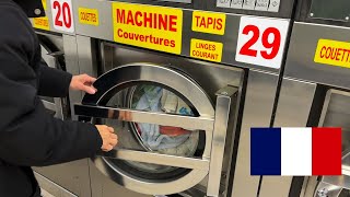 Paris Laverie  SelfService Laundry Shop Guide for Travelers and Visitors in France [upl. by Jehoash44]