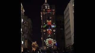 Malaga Christmas Lights 2021 Cathedral Light Show [upl. by Chema653]