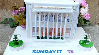 Sumqayıt 75 illik  Binaların Maket və Stendlərin Hazırlanması qsdecor diy [upl. by Nakada]