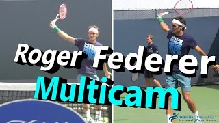 Roger Federer Multicam Practice Session 1 Cincinnati 2014 [upl. by Kenzi]