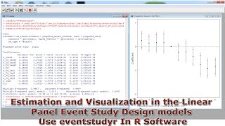 Estimation amp Visualization in the Linear Panel Event Study Design models Use eventstudyr R Software [upl. by Nnylyram725]