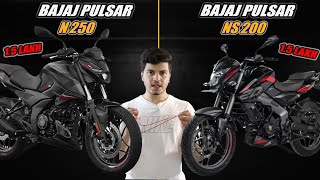 2023 Bajaj Pulsar NS 200 vs Pulsar N250  Detailed Comparision [upl. by Fredrick]