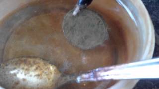 cleaning coins with electrolosys [upl. by Airamas]