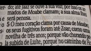 Profecia contra Moabe lamentação pelos moabitas e o juízo de Deus sobre Moabe Is 15 [upl. by Sokin]