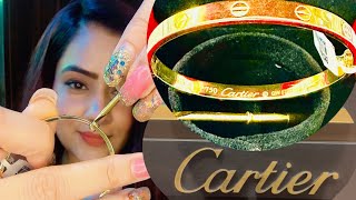 Watch this Unboxing Cartier bracelet amp Love bracelet  Yellow Gold  Rashmi Mishra [upl. by Ruhnke]