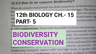 Class 12 biology chapter 15Part 5Biodiversity conservationStudy with Farru [upl. by Aramit425]