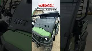 Custom 2023 Kawasaki Mule SX 4x4 FI with RAD Windshield amp Fortress Roof kawasaki [upl. by Krahmer]