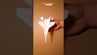 ProjectFIGHTER  F15 Paper Airplane  How to make the best paperairplane that flies FAR [upl. by Acirej627]