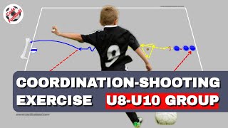 Coordination and shooting drill U8U10 groups [upl. by Runkel]