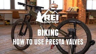 How to Pump Up a Bike Tire With Presta Valves  REI [upl. by Stephannie562]