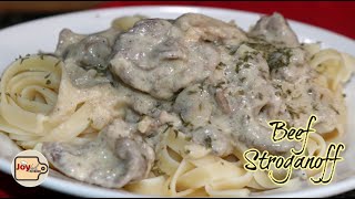 Beef Stroganoff Simple Recipe [upl. by Kurr]