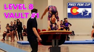 Emersyn Level 8 Vault 1 at Pikes Peak Cup 2024  Colorado Aerials [upl. by Burg681]