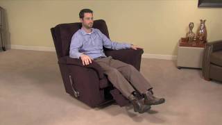 Simple Operation of a LaZBoy ReclinaRocker Chair Footrest [upl. by Horace575]