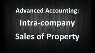 Consolidation Entries for Property Transactions  Advanced Accounting [upl. by Gerardo]