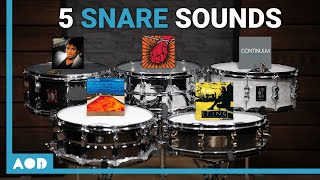 5 Legendary Snare Sounds  Recreating Iconic Drum Sounds [upl. by Lemon161]