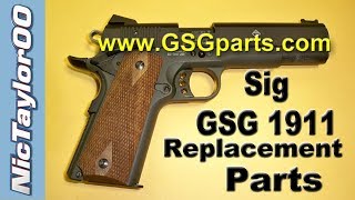 GSG  Sig Sauer 1911 22LR Broken  Replacement Parts Update [upl. by Eyram]