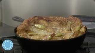 Recipe for a OnePan Apple Pancake  Martha Stewart [upl. by Knowling]