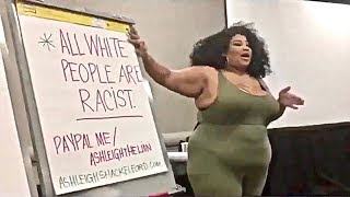 ALL White People are quotRacist Demonsquot Says BLM Activist amp Lecturer at Seminar  Critical Race Theory [upl. by Zondra582]